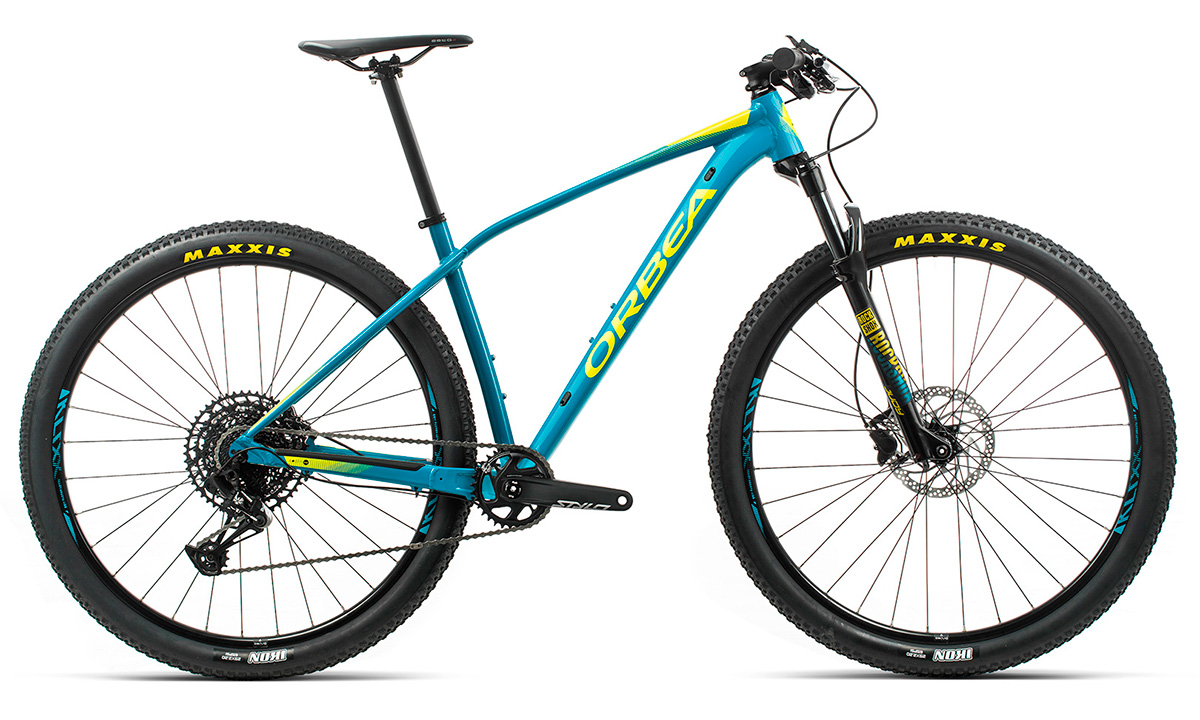 Фотографія Велосипед Orbea Alma 27 H20-Eagle (2020) 2020 Блакитно-жовтий